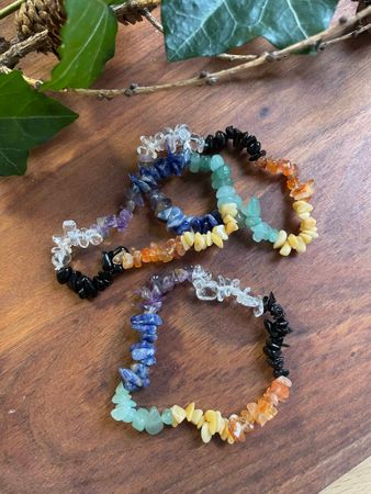 Armband chakra stenar