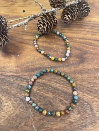 Kristall armband barn Ocean Jaspis