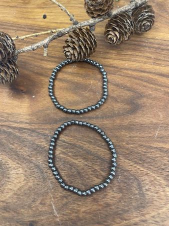 Kristallarmband barn hematit