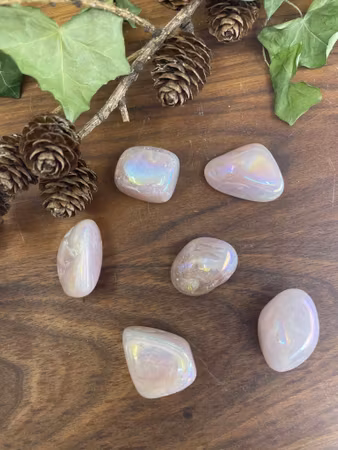 Trumlad angel aura rosenkvarts