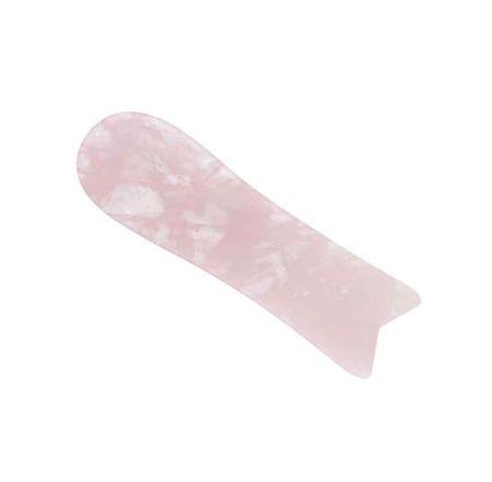 Gua sha spatel rosenkvarts avlång form