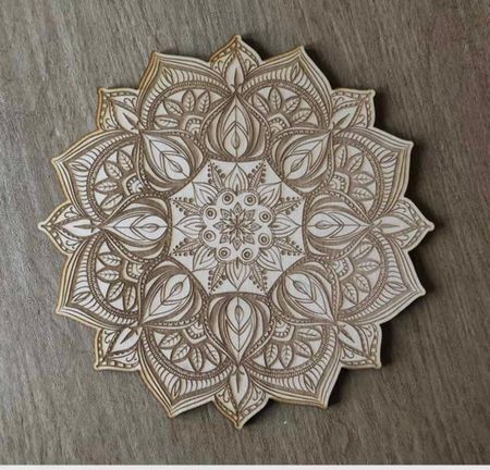 Stort kristallnät mandala