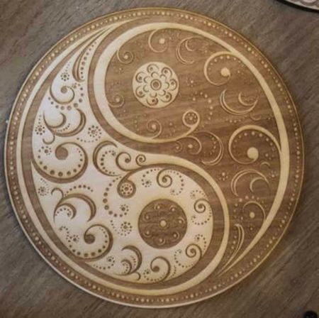 Kristallnät  Yin Yang Mandala