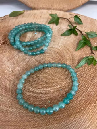 Kristallarmband grön aventurin