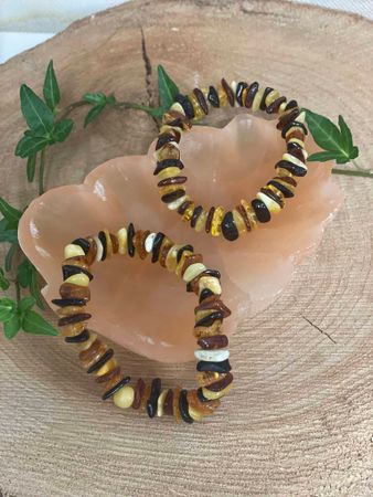 Kristallarmband Bärnsten