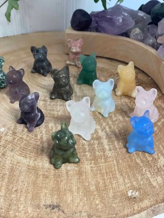 Kristallfigur hund