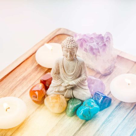 Kristall kit Chakra stenar