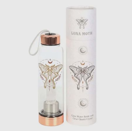 Vattenflaska Luna moth bergkristall