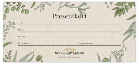 Pappers presentkort i brevlådan