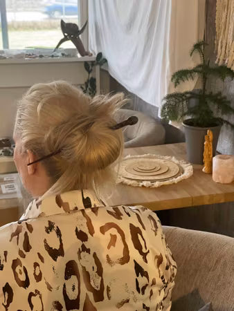 Hårpinne med grön aventurin
