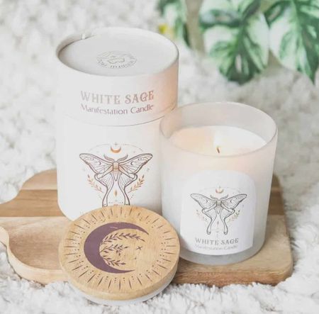 Doftljus vit salvia och bergkristall