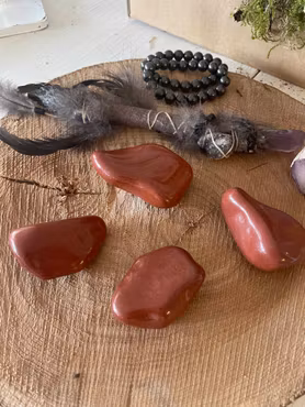 Röd Jaspis handsten