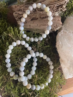 Kristallarmband trädagat runda pärlor