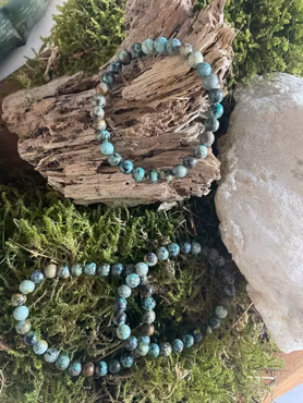 Kristallarmband Afrikansk turkos AA kvalitet