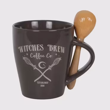 Kaffemugg Witches brew med sked