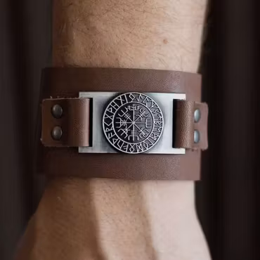 Läderarmband Vegvisir