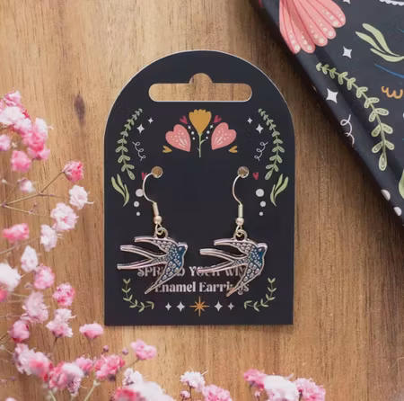 Sprid dina vingar örhängen