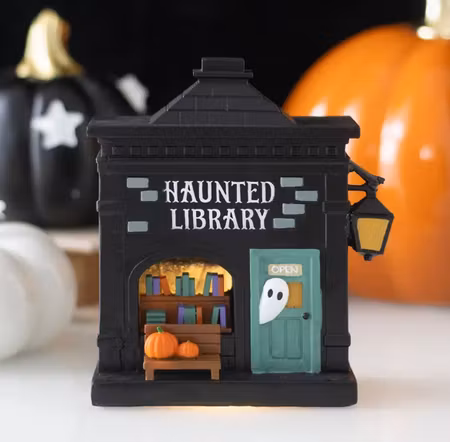 LED dekoration Haunted library