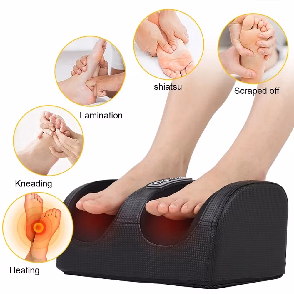 Elektrisk fotmassagemaskin - Lättnad för trötta fötter och muskler med djupvävnadsmassage