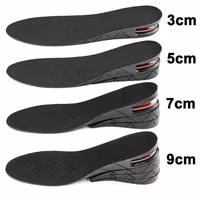 Justerbara Höjdinlägg med Luftkudde – Sulor för Extra Längd 3–9 cm