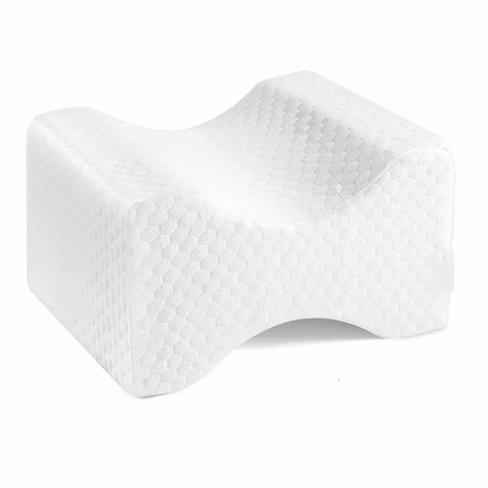 Ortopedisk Knäkudde i Memory Foam – För Rygg, Höft & Ben | Perfekt för Sidliggande & Gravida