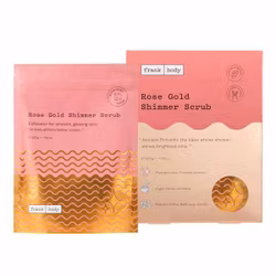 Frank Body rose gold shimmer scrub