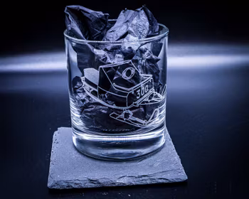 Graverat Whiskeyglas ockelbo 300