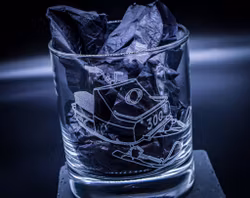 Graverat Whiskeyglas ockelbo 300