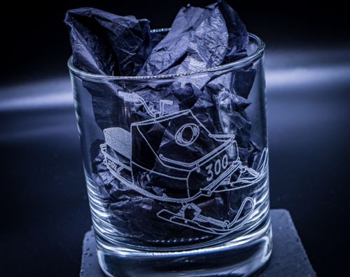 Graverat Whiskeyglas ockelbo 300