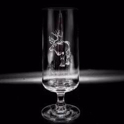 Graverad ölglas REN