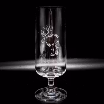 Graverad ölglas REN