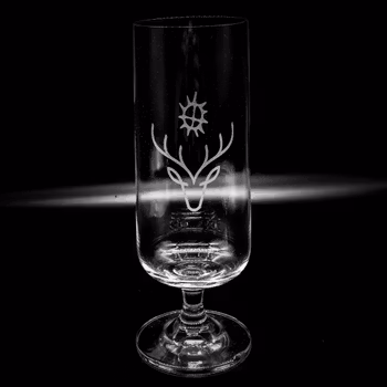 Graverad Ölglas Solren