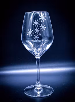 Snöflinga vinglas