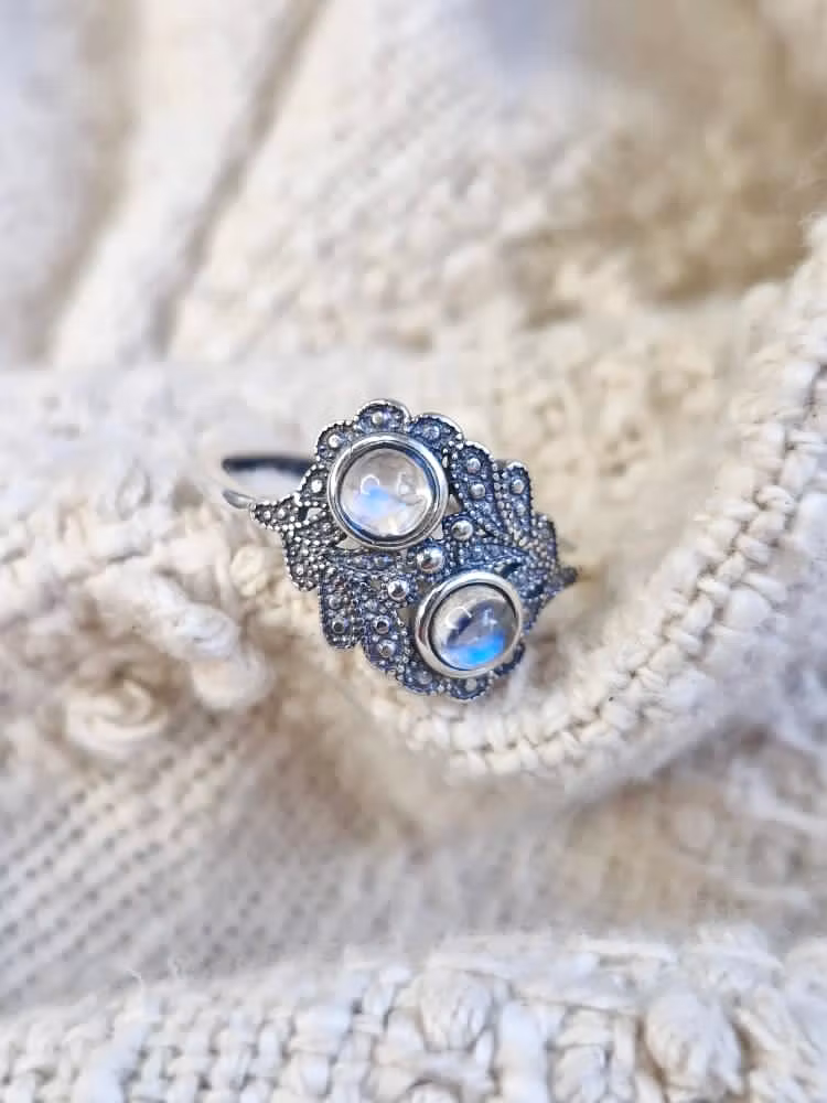 Ring i labradorit