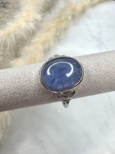 Silverring med tanzanit