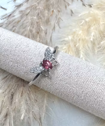 Silverring med turmalin