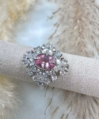 Silverring med turmalin