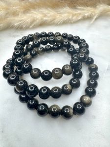 Guldobsidian 8 mm
