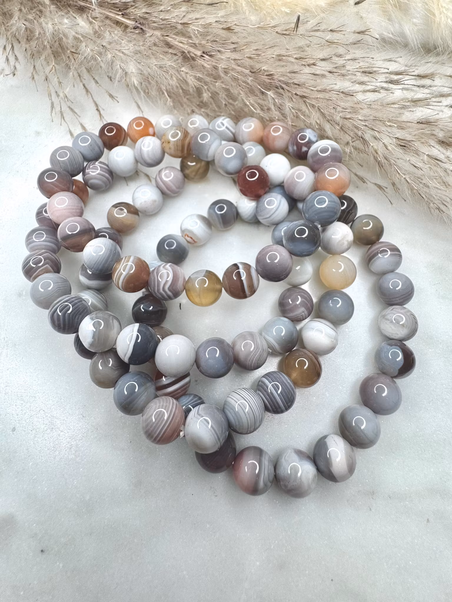 Botswana 8 mm armband kristall