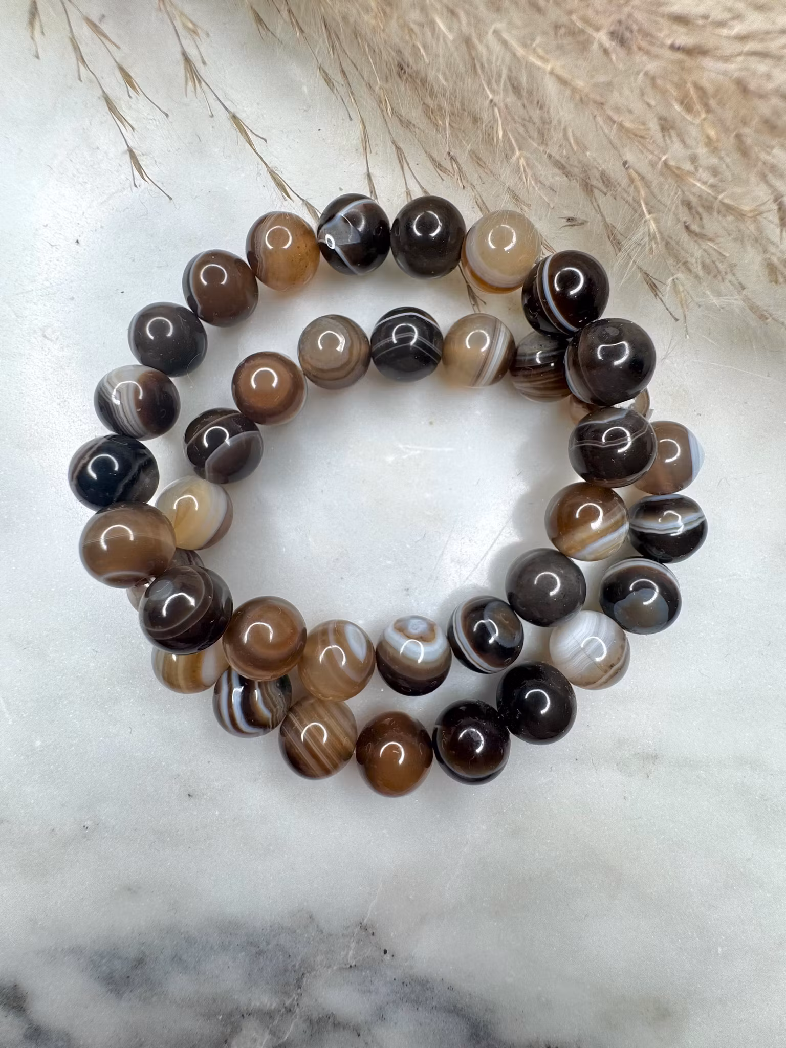 Agat, brun 10 mm