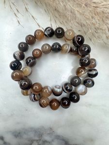 Agat, brun 10 mm