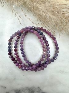 Rubin/safir facetterad 6 mm