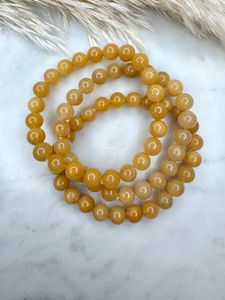 Gul jade 8 mm