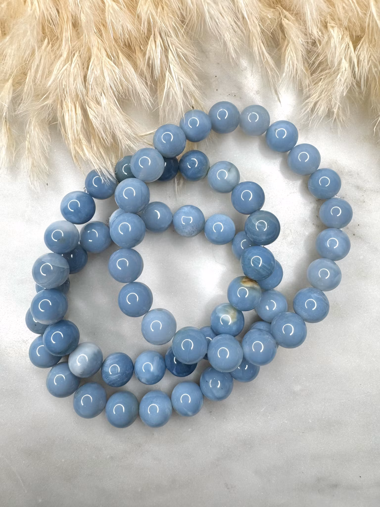Blå opal 8-9 mm