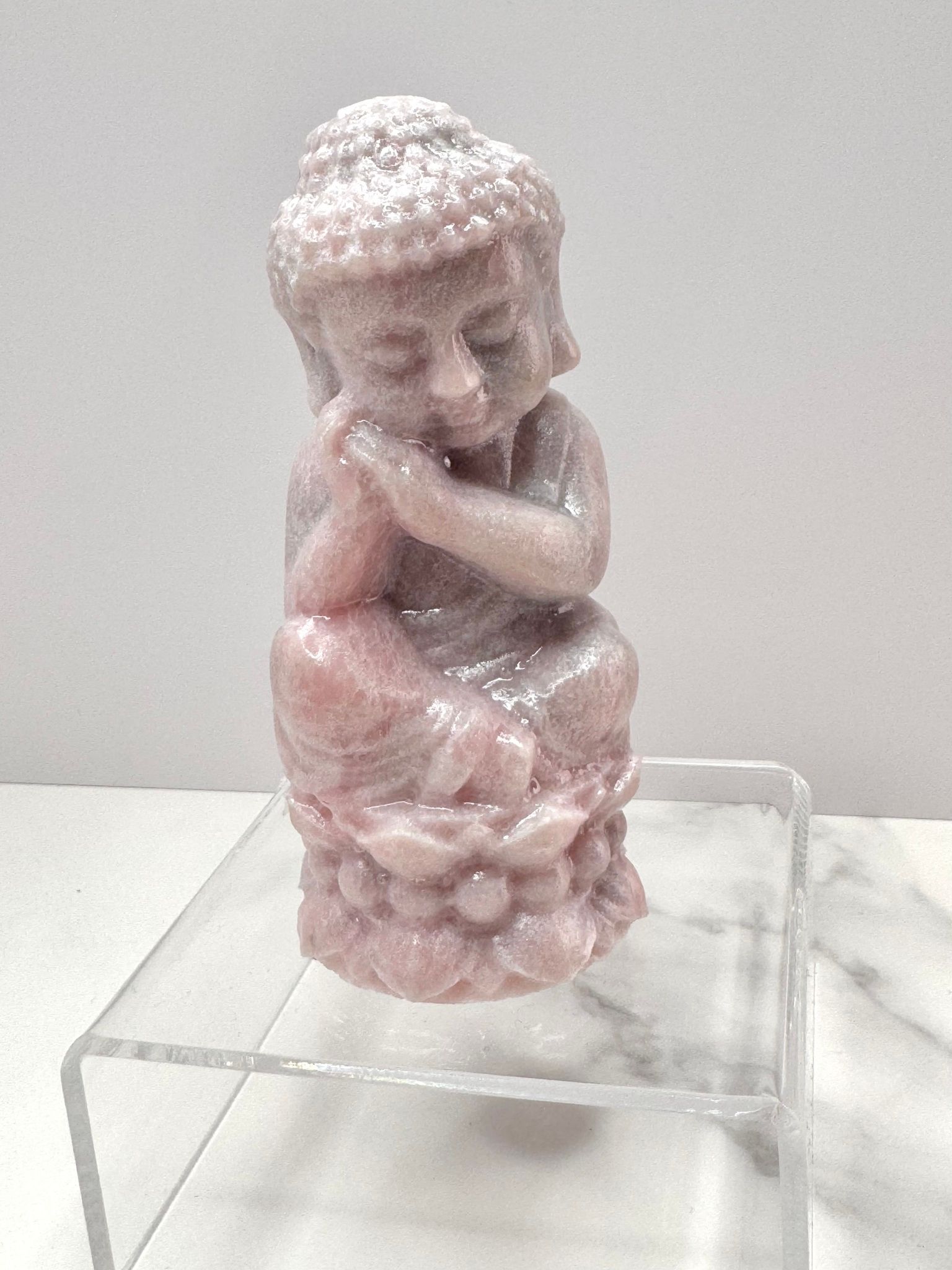 Buddha i rosa opal