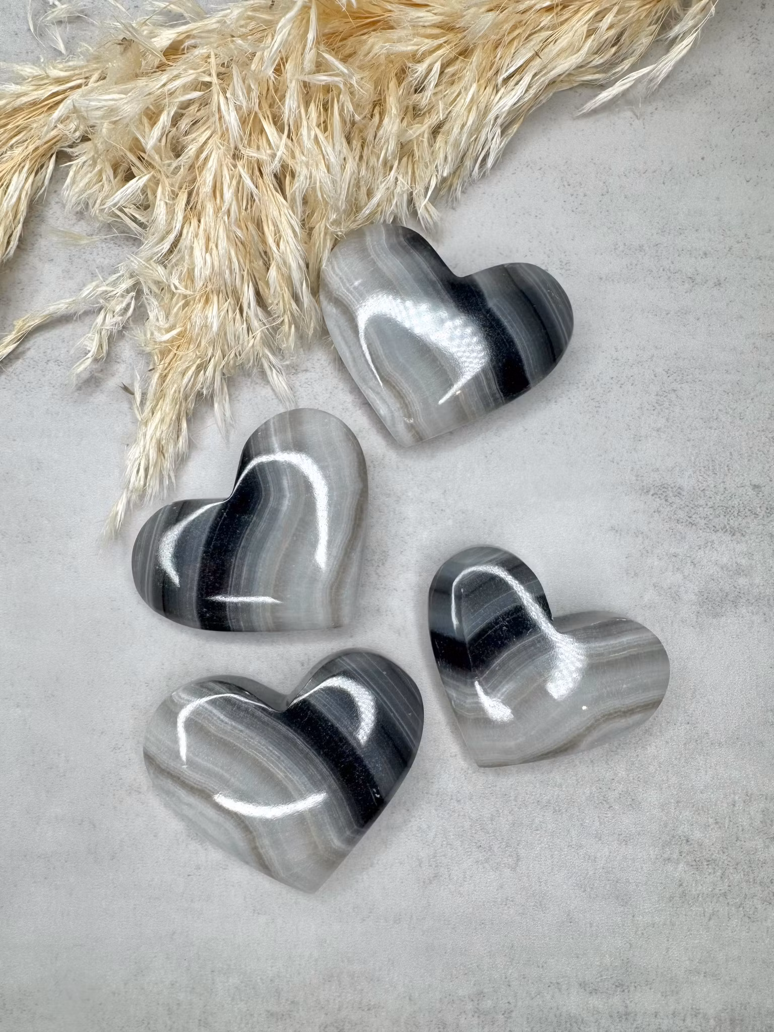 Hjärta svart onyx