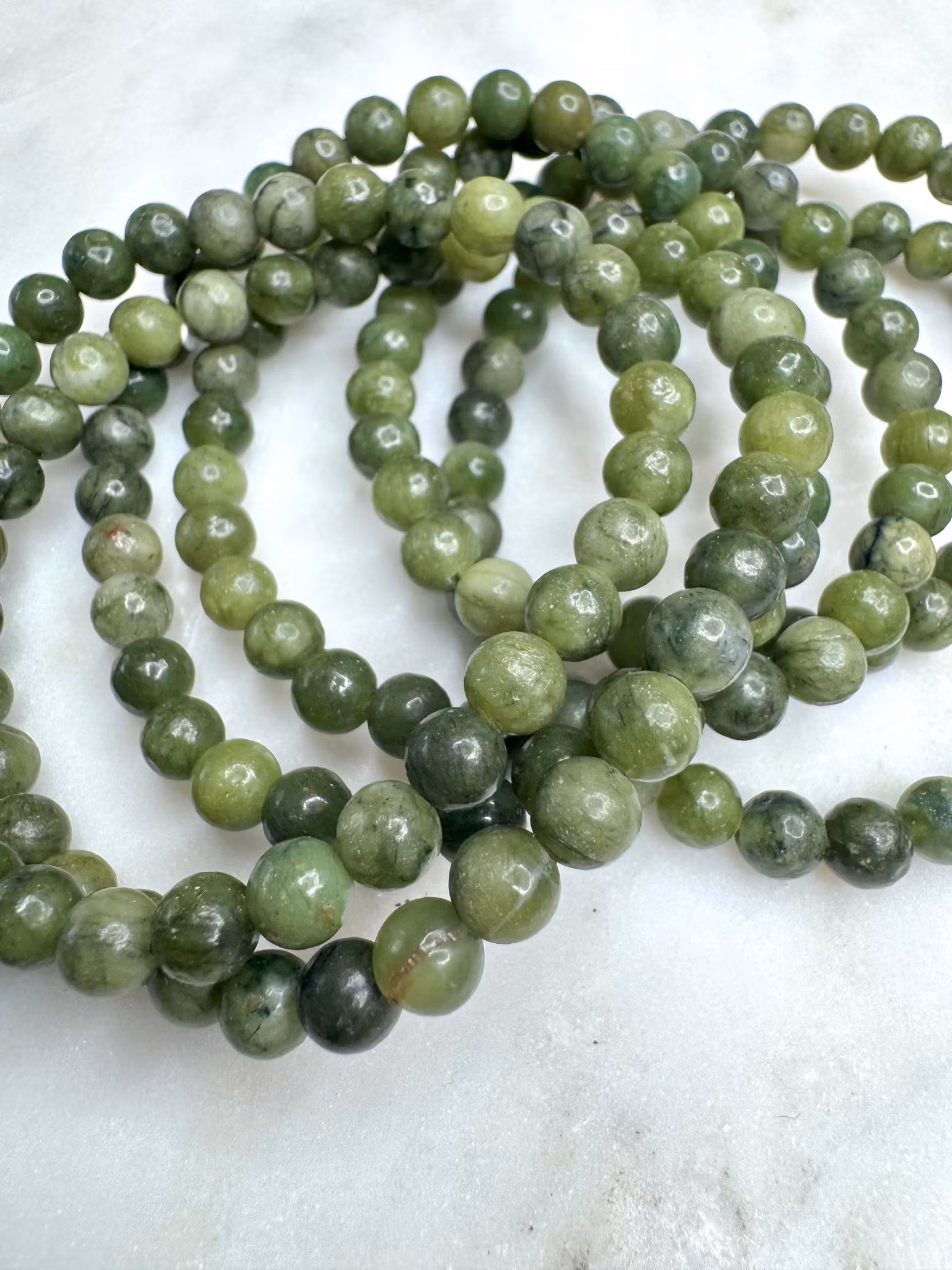 Grön Jade 6 mm