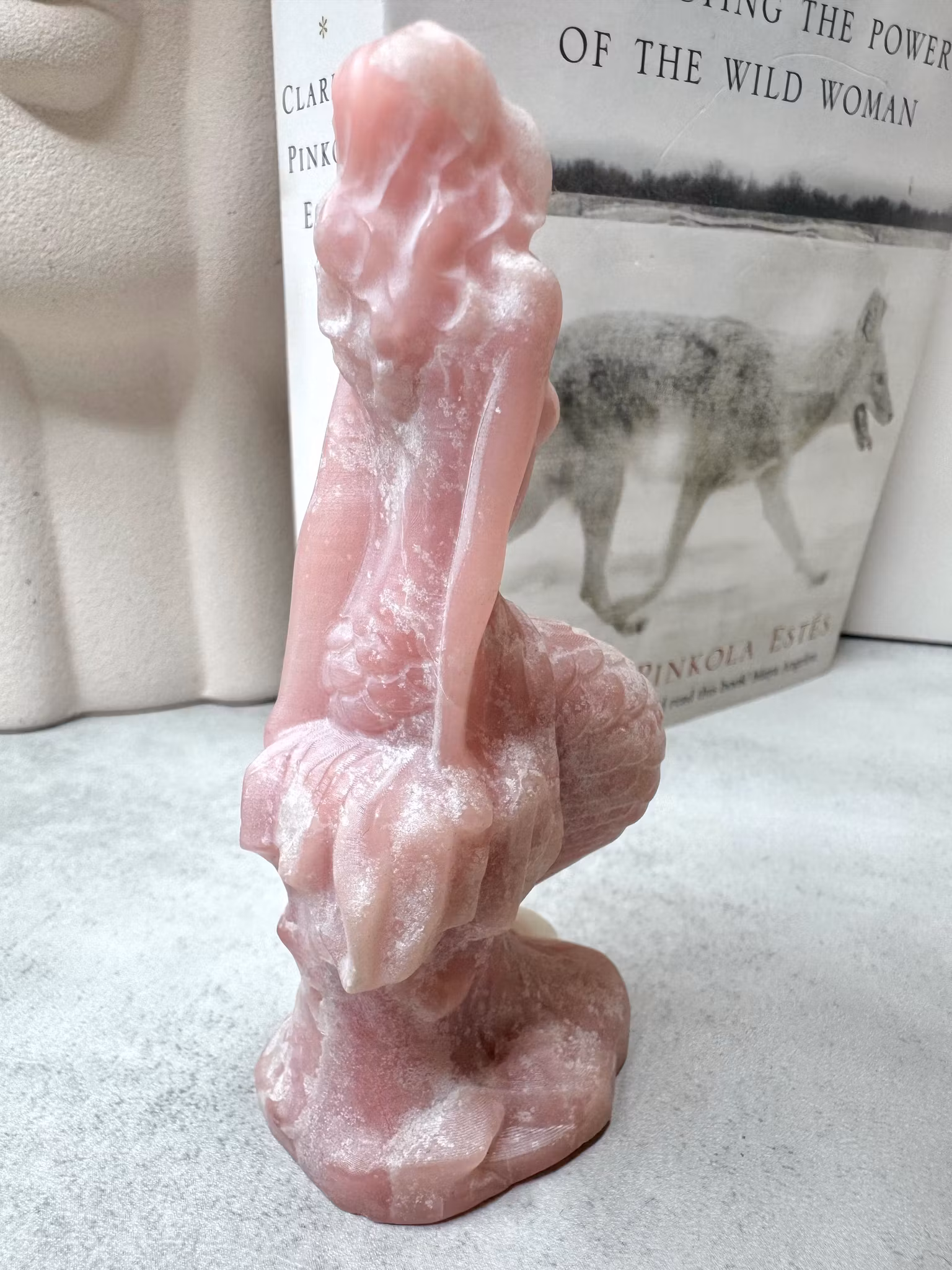 Sjöjungfru i rosa opal