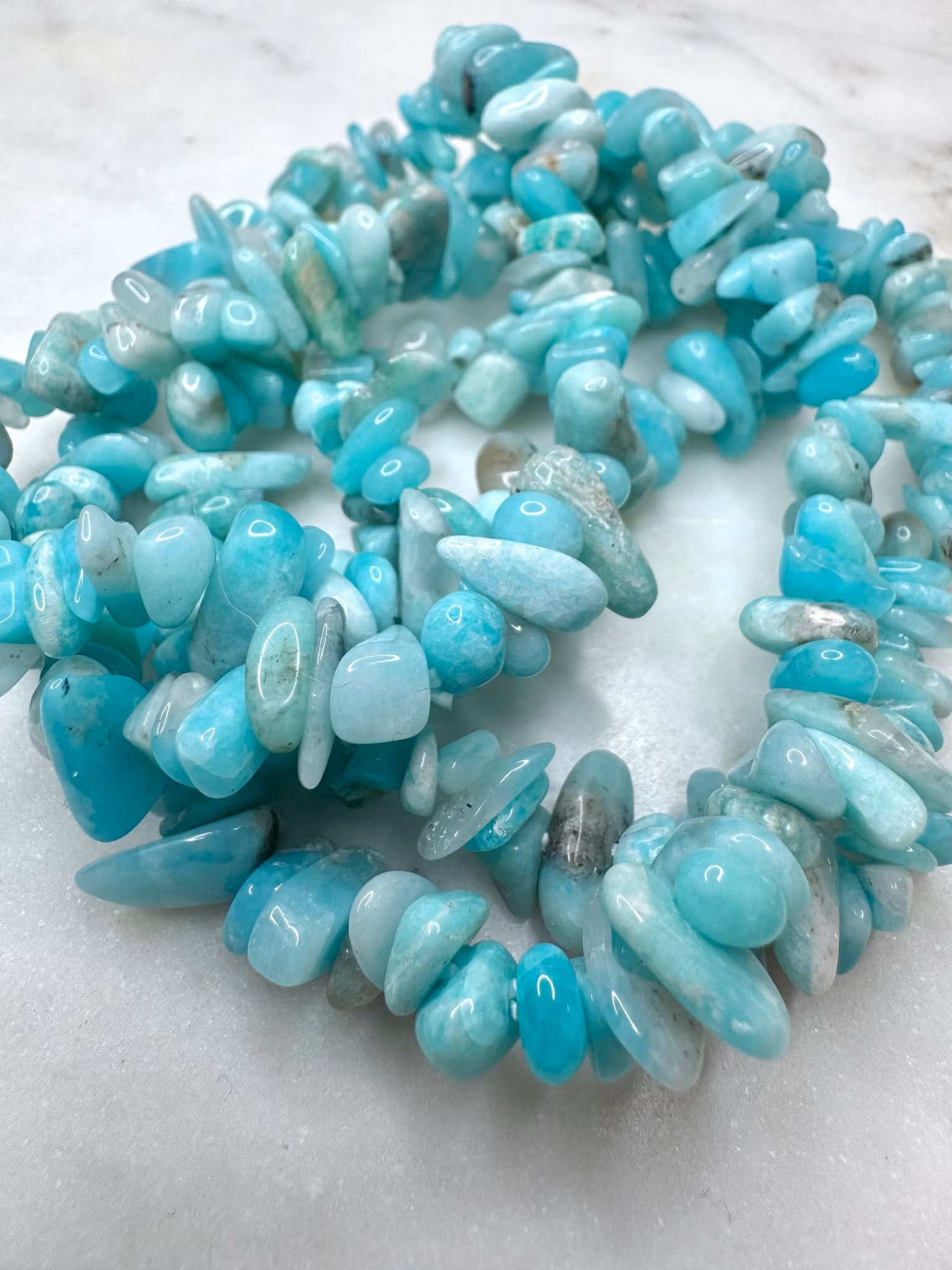 Chipsarmband amazonit