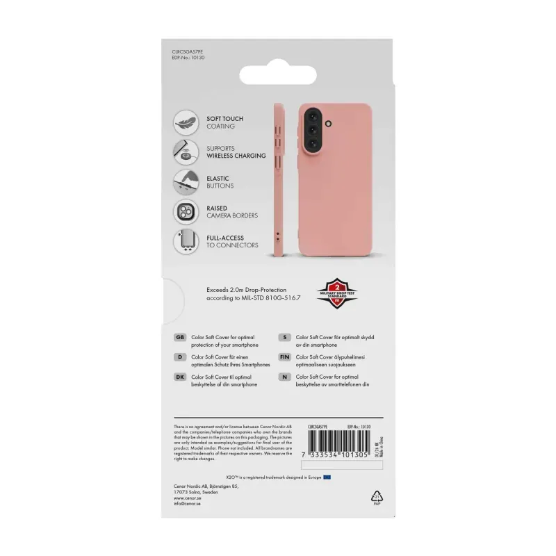 X2O Color Soft Skal för Samsung Galaxy A57 5G Peach